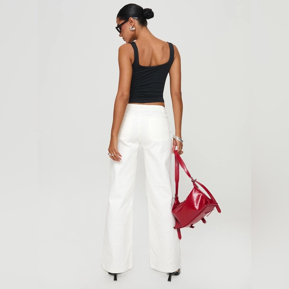 Benicale Low Rise Cargo Pants White - Picture 4 of 8